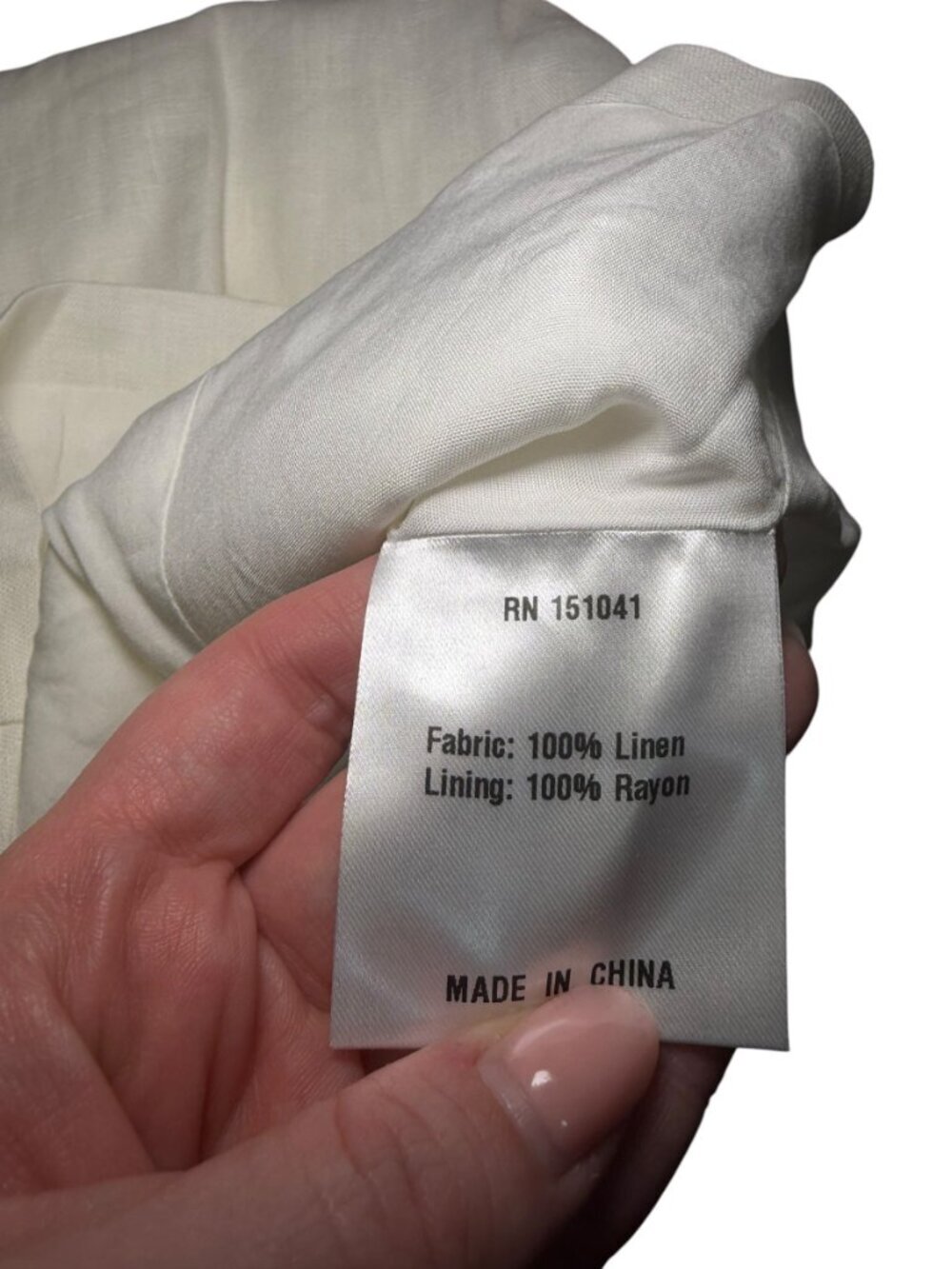 o.p.t White Linen Peplum Tank Top Size 6 NWT Sleeveless Blouse - Picture 6 of 6
